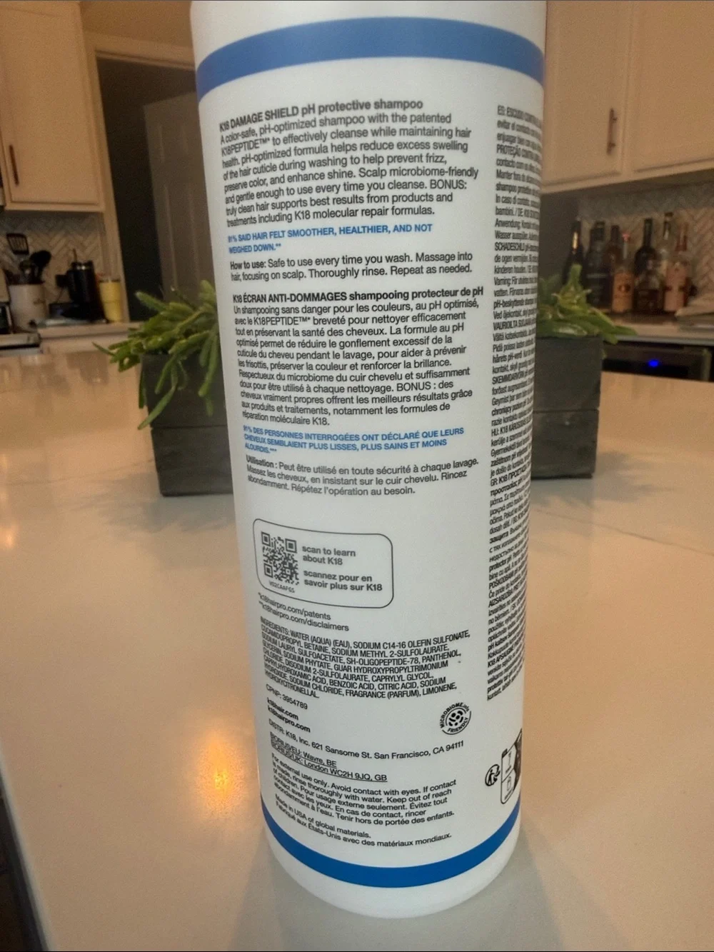 K18 Damage Shield pH Protective shampoo- 31.5 fl oz